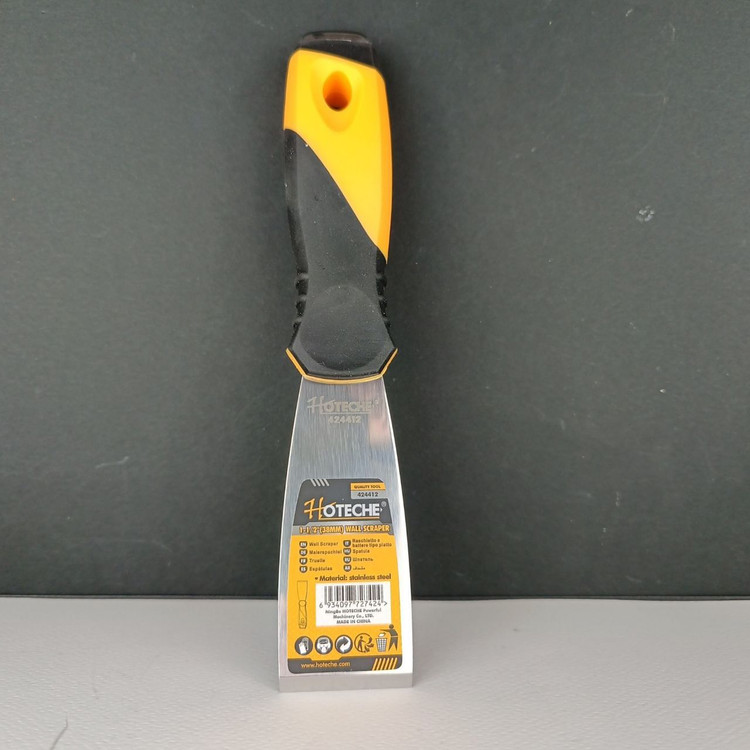 کاردک استیل1.5 اینچ ضربه خور با دسته ترکیبی لاستیک و فایبر گلاس - برند اصلی Hoteche هوتچ(424412)