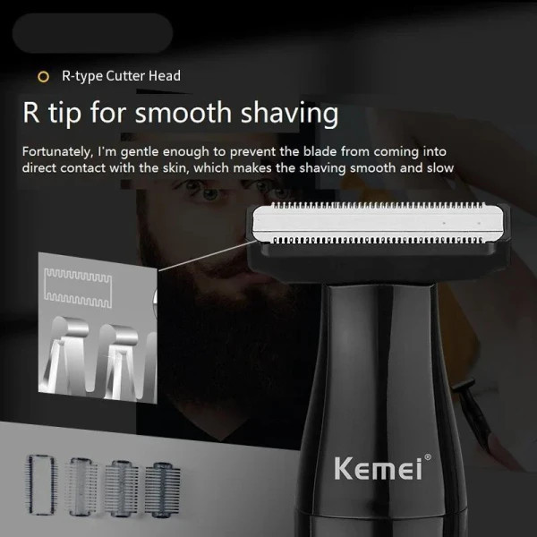 ماشین اصلاح و بادیگروم موی بدن و صورت کیمی مدل KM- 114