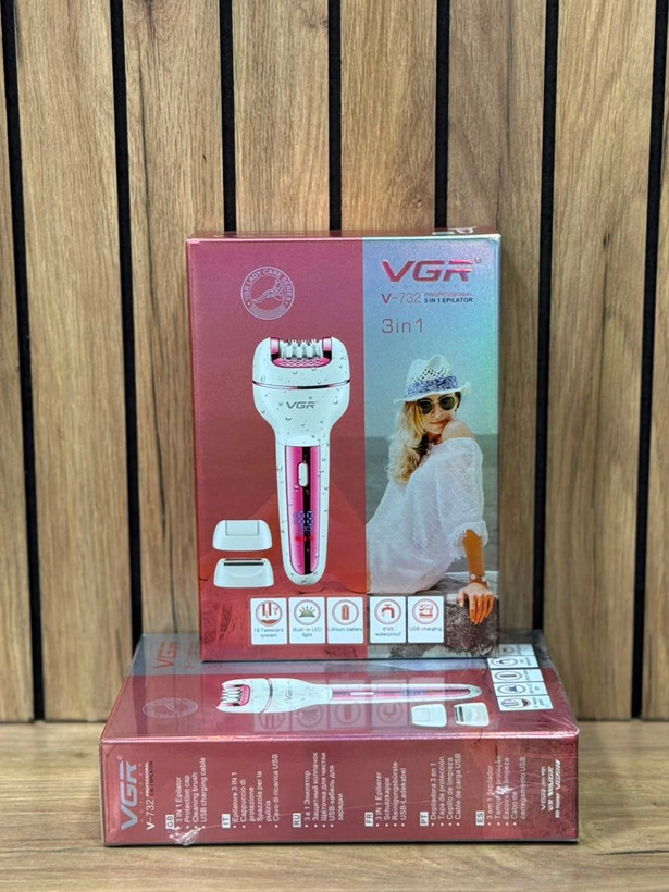 اپیلاتور سه کاره بانوان وی جی آر مدل V-732