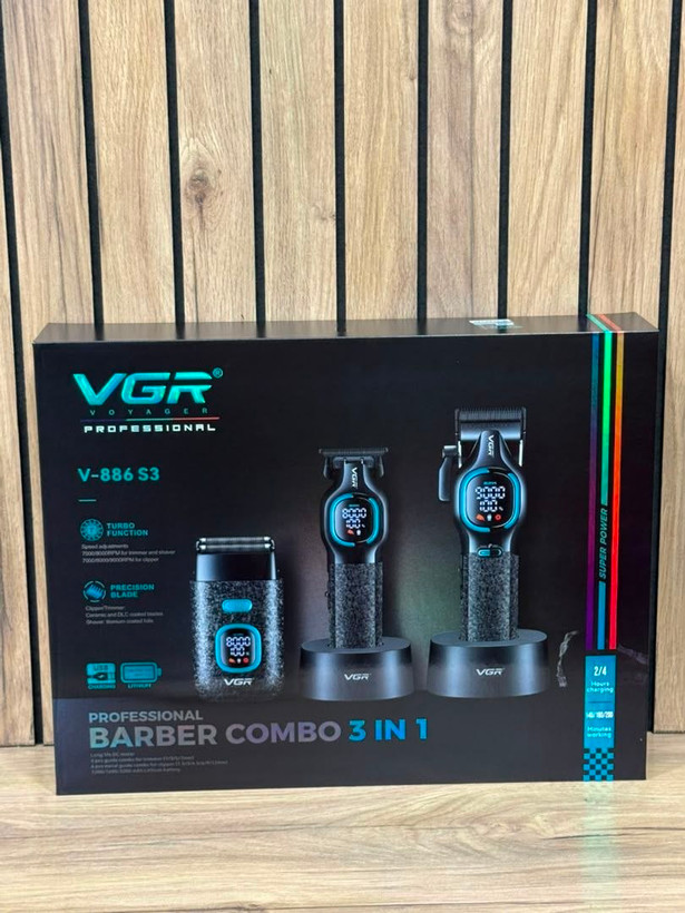 ست سه عددی ماشین اصلاح وی جی آر V-886S3