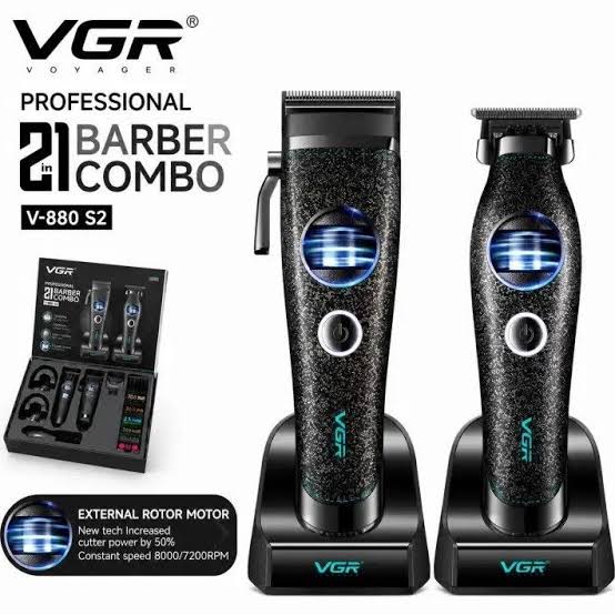 ست ۲ عددی ماشین اصلاح وی جی آر V-880 S2 مشکی
