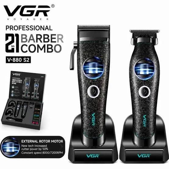 ست ۲ عددی ماشین اصلاح وی جی آر V-880 S2 مشکی