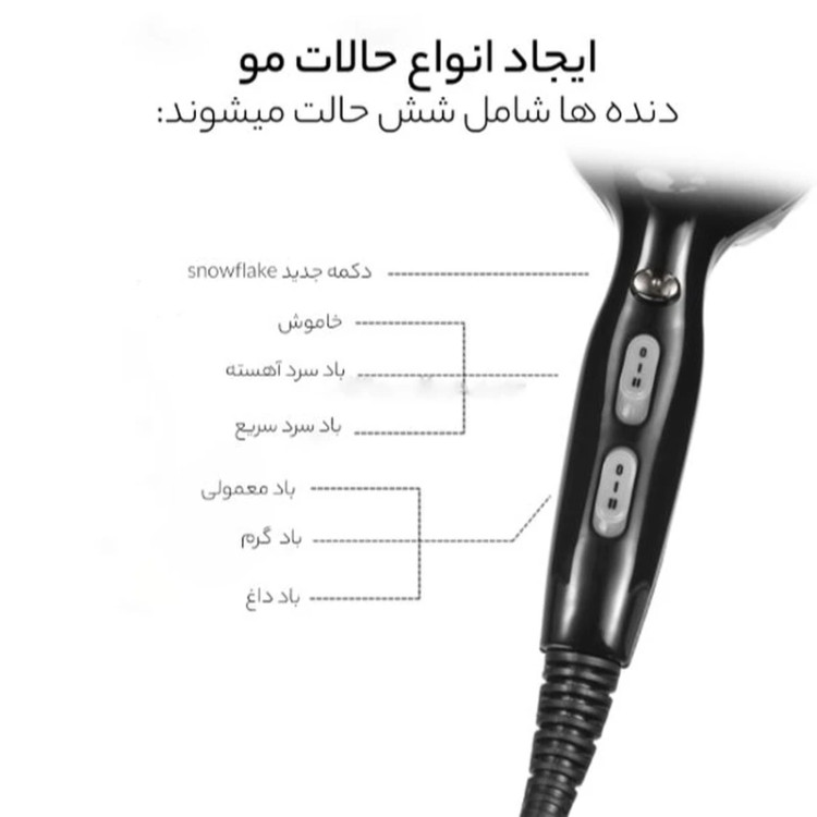 سشوار وی جی آر V-413