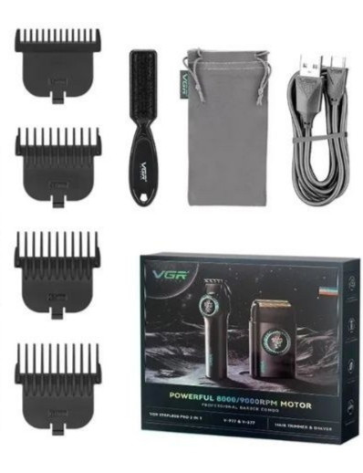 ست ۲ عددی ماشین اصلاح وی جی آر V-977 و V-377